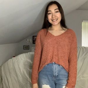 Coral sweater